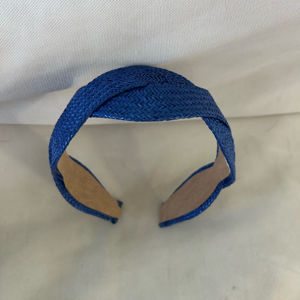 Stylish blue woven headband-New with tag